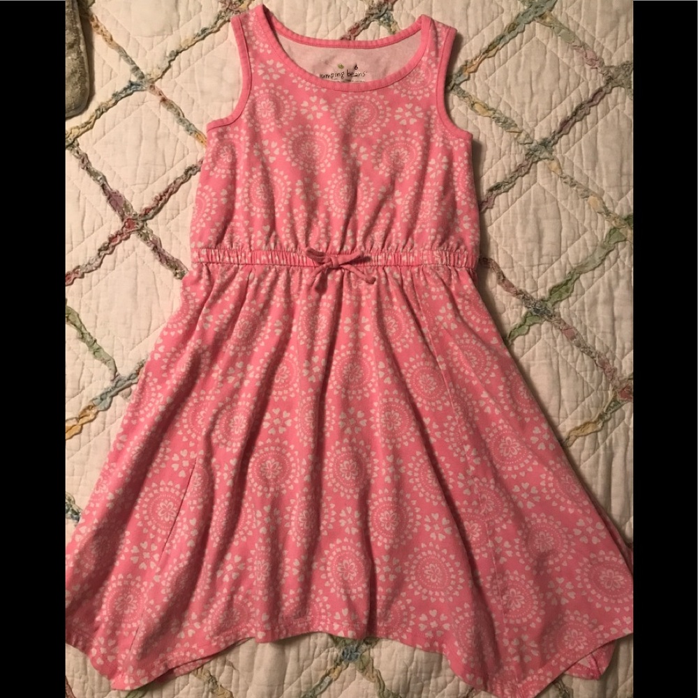 Cute, Size 6, Pink & White Dress by Jumping Beans